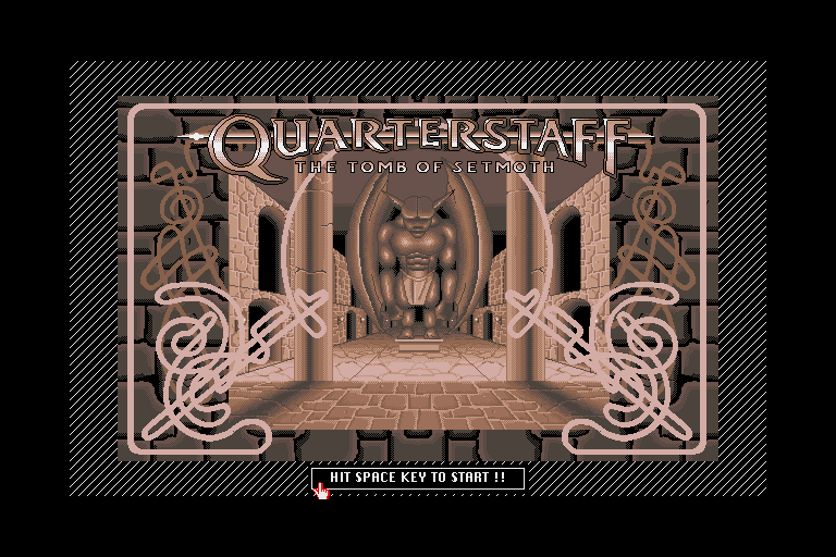 Quarterstaff: The Tomb of Setmoth (Sharp X68000) screenshot: Title screen