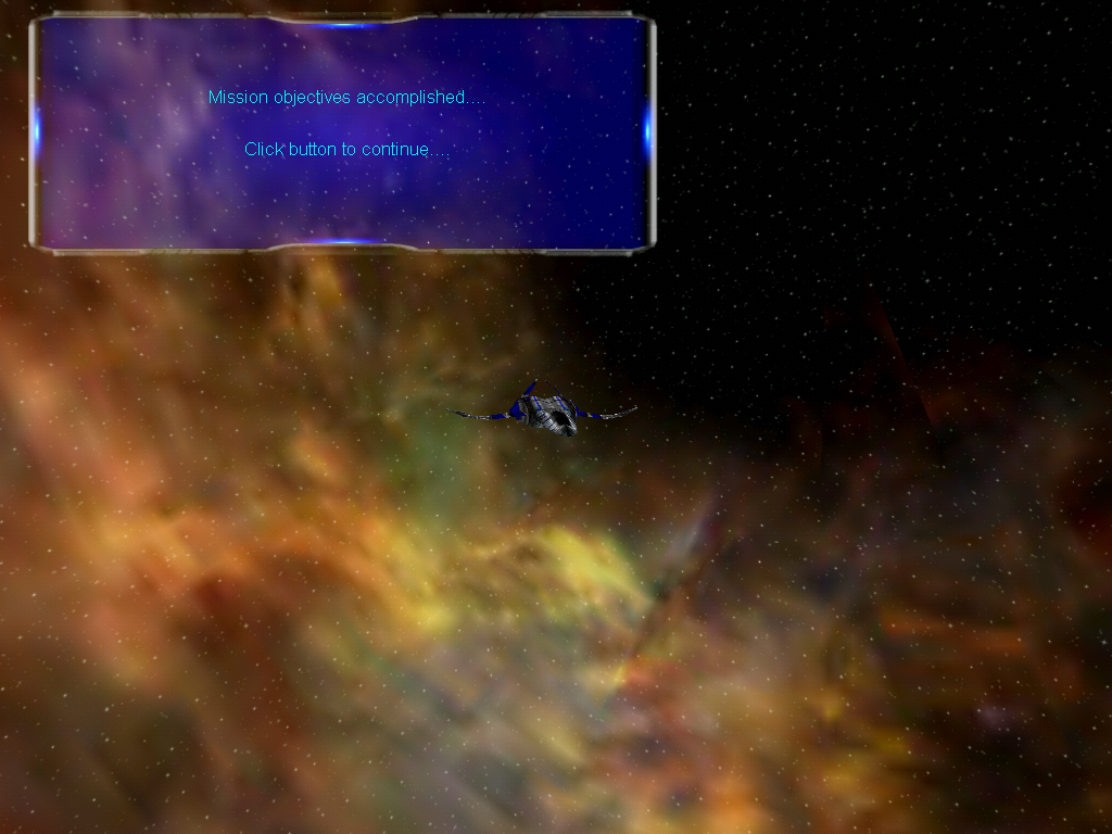 Star Wraith 3: Shadows of Orion (Windows) screenshot: Mission accomplished!