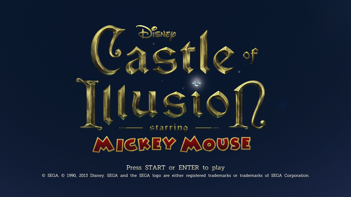 Castle of Illusion Starring Mickey Mouse (Windows) screenshot: Title screen