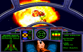 Wing Commander II: Vengeance of the Kilrathi - Special Operations 1 (DOS) screenshot: BOOOM