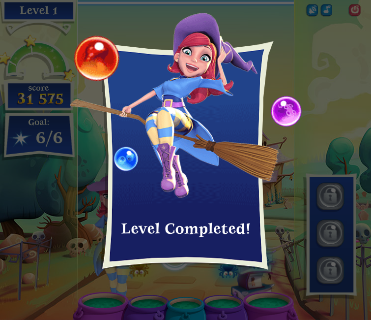 Screenshot of Bubble Witch 2 Saga (Browser, 2014) MobyGames