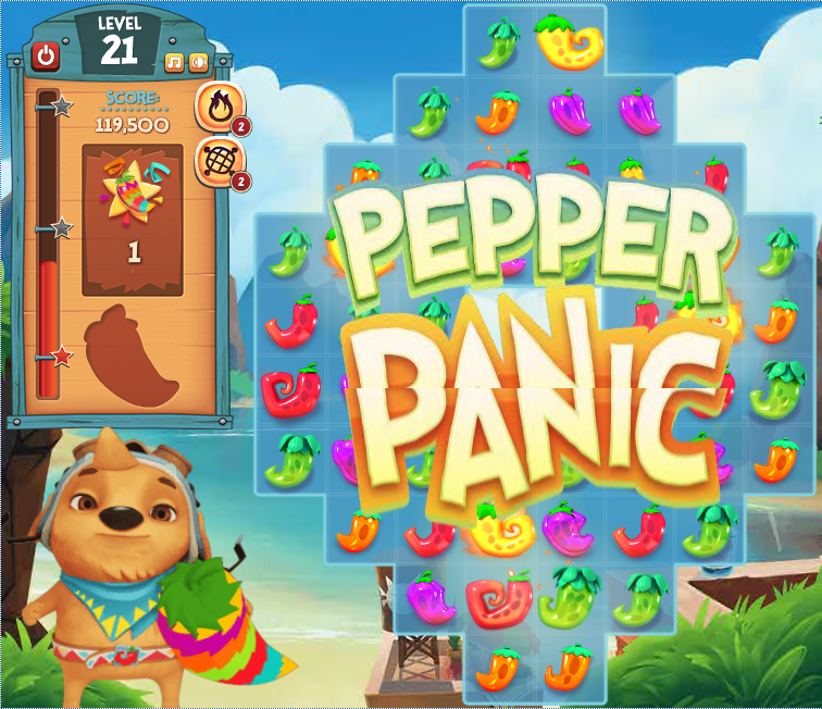 Pepper Panic Saga (Browser) screenshot: Pepper Panic!