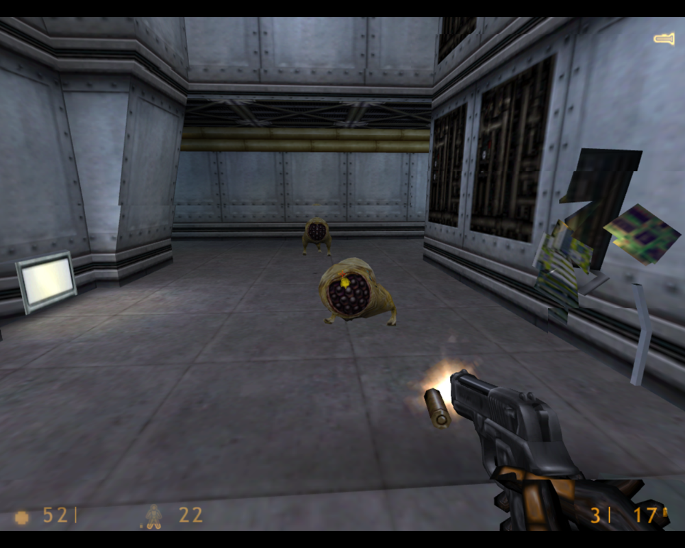 Half-Life (Linux) screenshot: Houndeyes