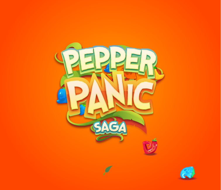 Pepper Panic Saga (Browser) screenshot: Title screen