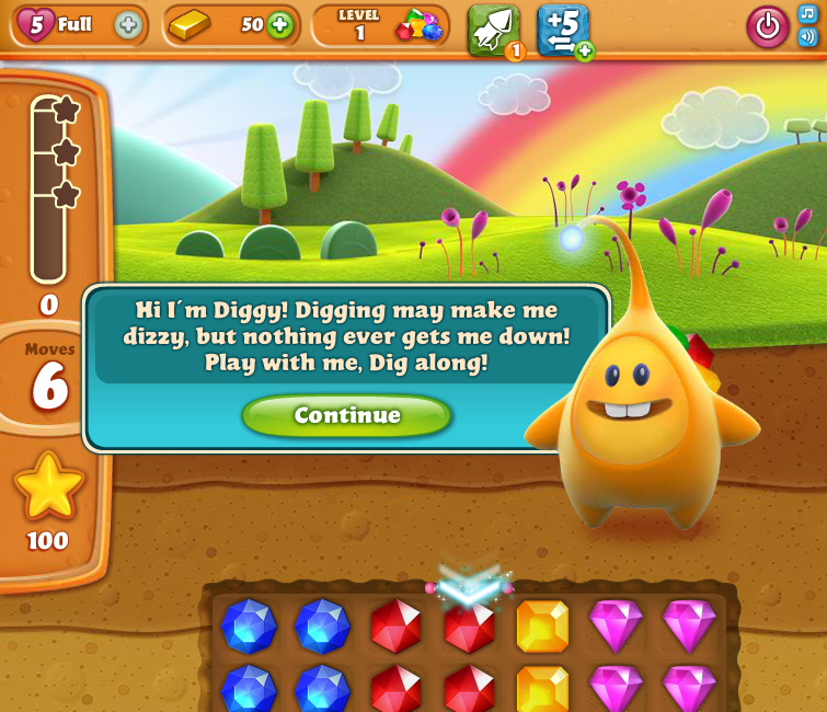 Screenshot of Diamond Digger Saga (Browser, 2014) - MobyGames
