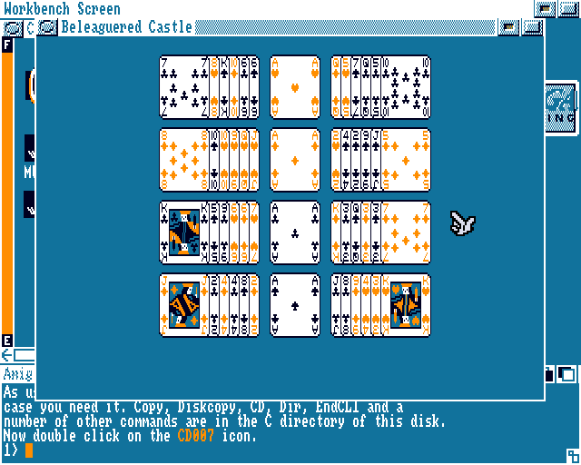 BCastle (Amiga) screenshot: Beleaguered castle