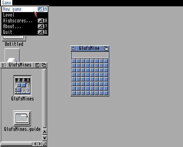 Screenshot of GlufsMines (Amiga, 1997) - MobyGames