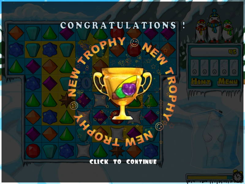 Ice Puzzle Deluxe (Windows) screenshot: Trophy that I won