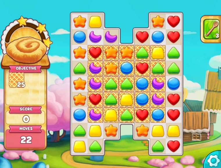 Screenshot of Cookie Jam (Browser, 2014) MobyGames