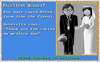 Hooray for Henrietta (DOS) screenshot: Game Won (VGA)