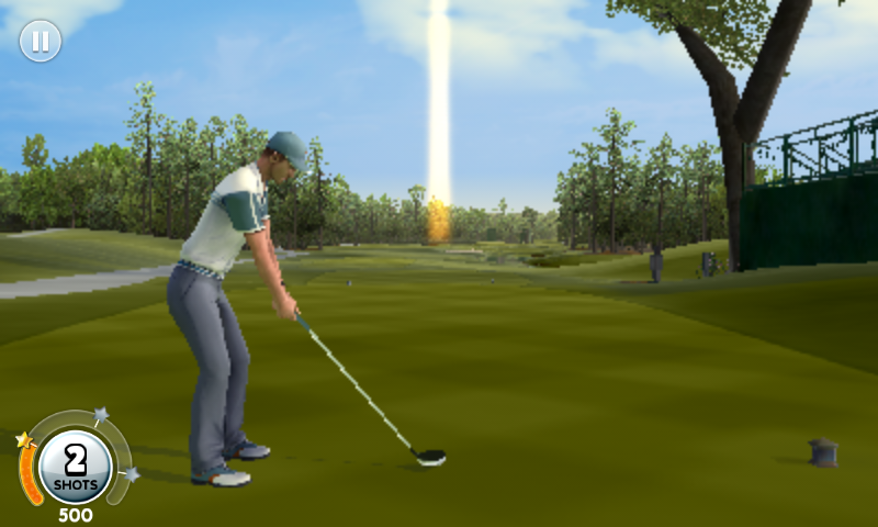 King of the Course (Android) screenshot: Ready to swing?