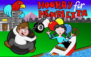 Hooray for Henrietta (DOS) screenshot: Title Screen (VGA)