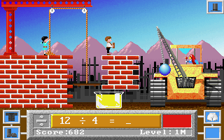 Hooray for Henrietta (DOS) screenshot: Division Level (VGA)