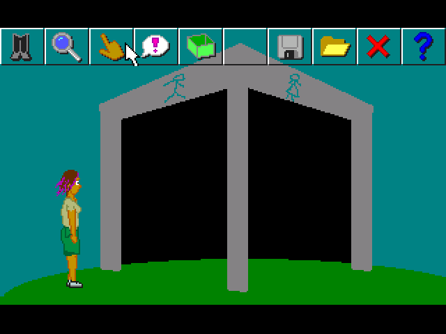 Mika's Surreal Dream II: The Dream Comes True!? (Windows) screenshot: At the toilet's entrance