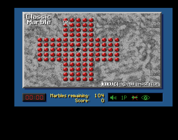 Kikugi (Amiga) screenshot: Marble game board