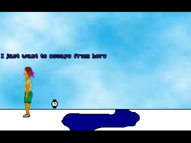 Mika's Surreal Dream II: The Dream Comes True!? (Windows) screenshot: Cold place