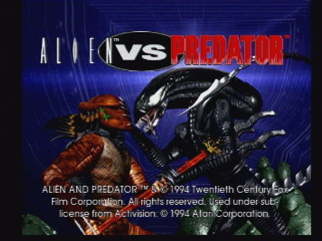 Alien Vs Predator (Jaguar) screenshot: Title Screen