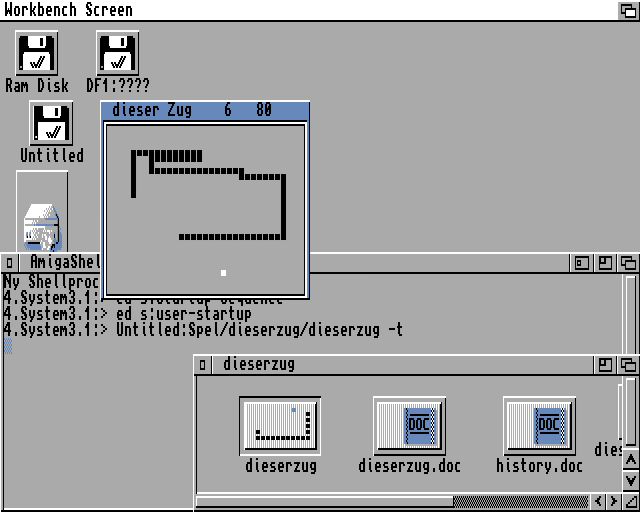 dieser Zug (Amiga) screenshot: Growing…