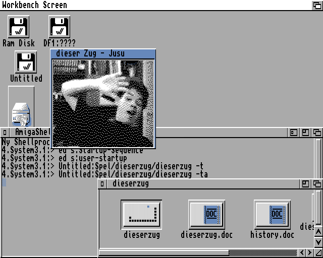 dieser Zug (Amiga) screenshot: Author