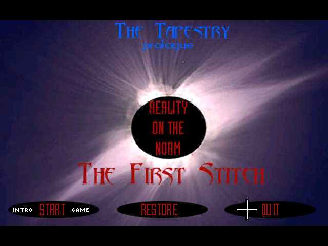 The Tapestry: Prologue - The First Stitch (Windows) screenshot: Title Screen and Main Menu (v2.0)