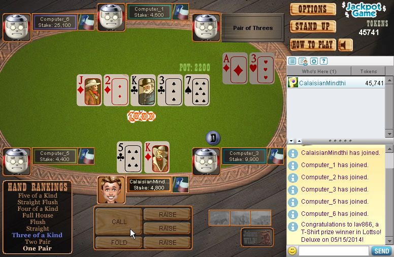 Texas Hold'em Poker (Browser) screenshot: Not that good it seems.