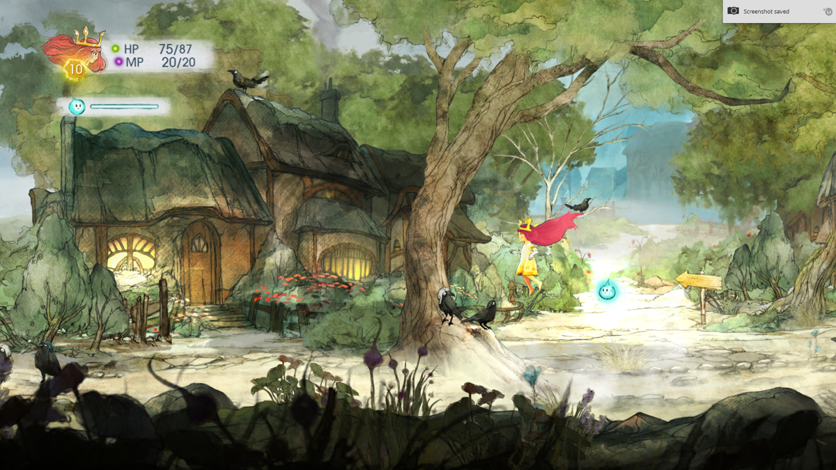 Child of Light (Windows) screenshot: The art style is absolutely stunning.