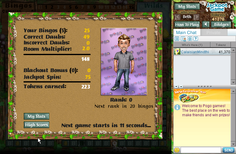Screenshot of Everyone Wins Bingo (Browser, 2008) MobyGames