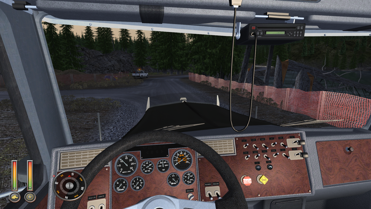 18 Wheels of Steel: Extreme Trucker 2 (Windows) screenshot: A real trucker uses the cockpit camera