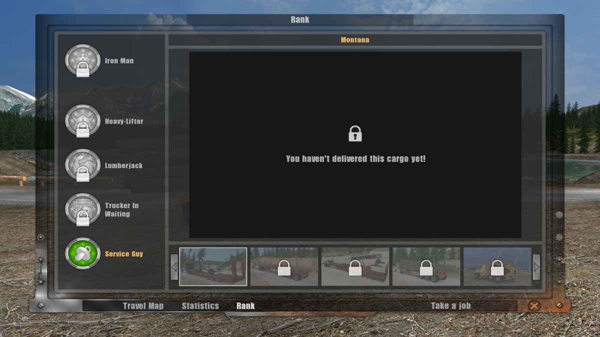 18 Wheels of Steel: Extreme Trucker 2 (Windows) screenshot: Playing well enough unlocks ranks