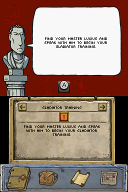 Horrible Histories: Ruthless Romans (Nintendo DS) screenshot: Find Lucius