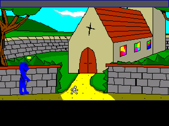Intergalactic Life 2.0 (Windows) screenshot: At the church's entrance