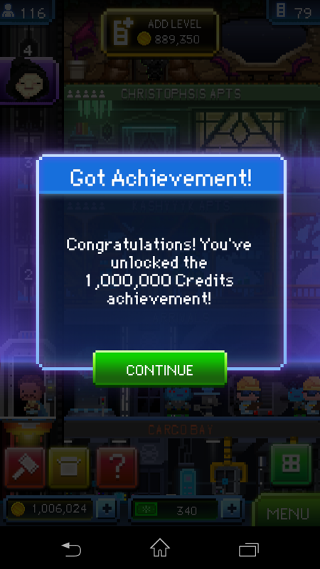 Star Wars: Tiny Death Star (Android) screenshot: This game has achievements! Surprise!