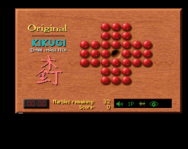 Kikugi (Amiga) screenshot: The original game board