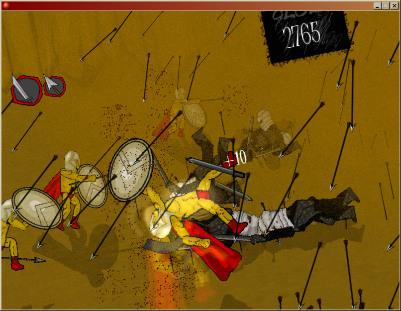 Spartan (Windows) screenshot: King Leonidas dies.
