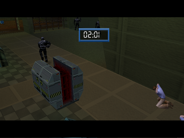Spider-Man (Dreamcast) screenshot: Uh Oh! A bomb! I must be careful here.