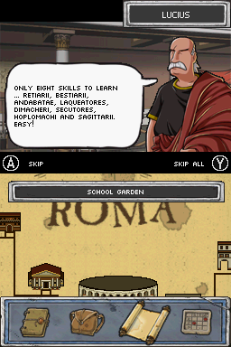 Horrible Histories: Ruthless Romans (Nintendo DS) screenshot: Lucius Gladius