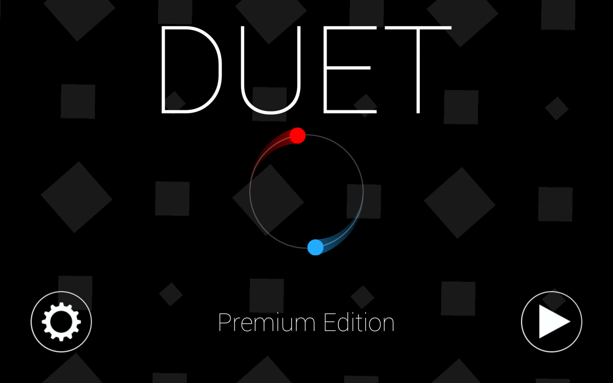 Duet (Android) screenshot: Title screen