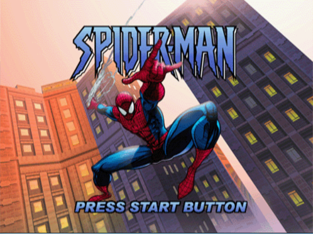 Spider-Man (Dreamcast) screenshot: Title screen.