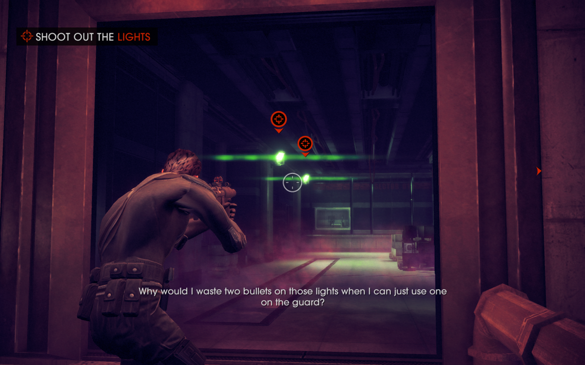 Saints Row IV (Windows) screenshot: Asha's story mission is a parody on stealth games