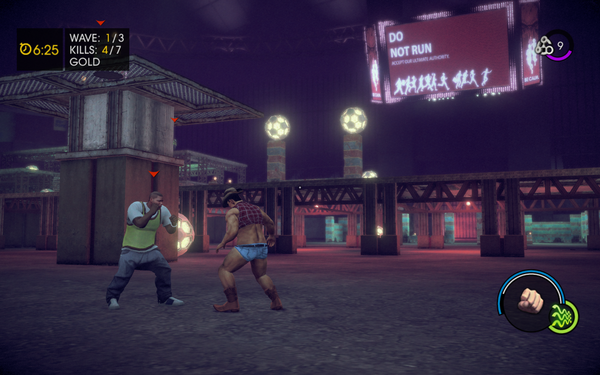Saints Row IV (Windows) screenshot: Take down waves of opponents in the fight club
