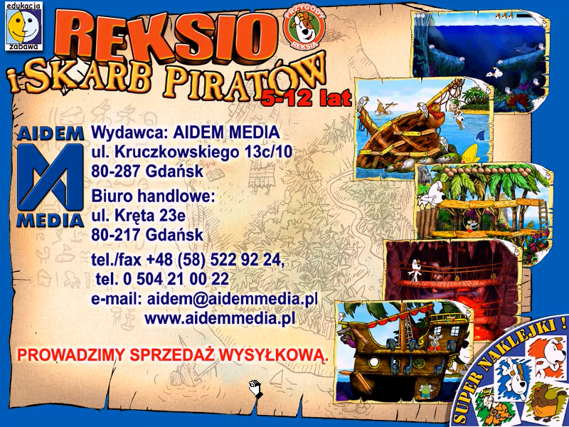 Reksio i Skarb Piratów (Windows) screenshot: Demo exit screen