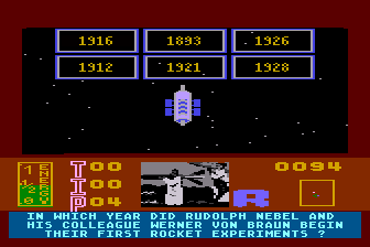 Masters of Time (Atari 8-bit) screenshot: The Present Time