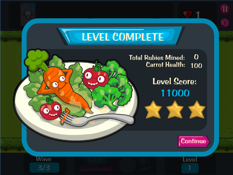 Screenshot of Game Over Gopher (Browser, 2012) MobyGames