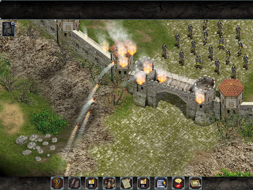 Nemesis of the Roman Empire (Windows) screenshot: City siege