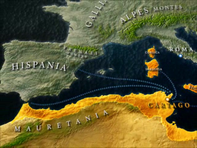 Nemesis of the Roman Empire (Windows) screenshot: Strategic map introduction