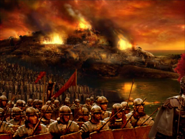 Nemesis of the Roman Empire (Windows) screenshot: New Cartago siege