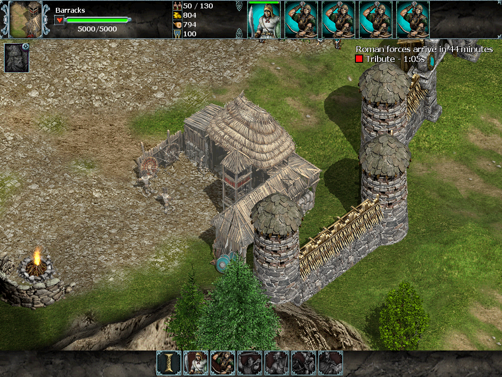 Nemesis of the Roman Empire (Windows) screenshot: Barracks