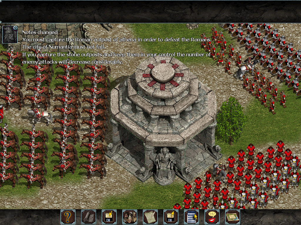 Nemesis of the Roman Empire (Windows) screenshot: Troops gathering