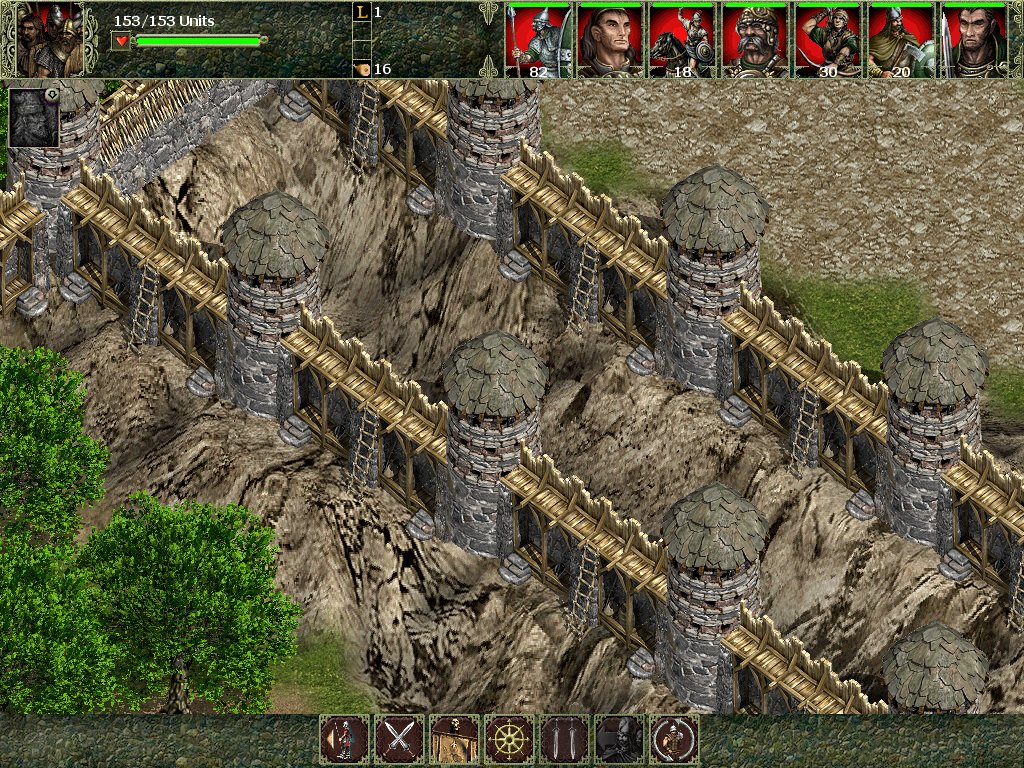 Nemesis of the Roman Empire (Windows) screenshot: Enhanced walls