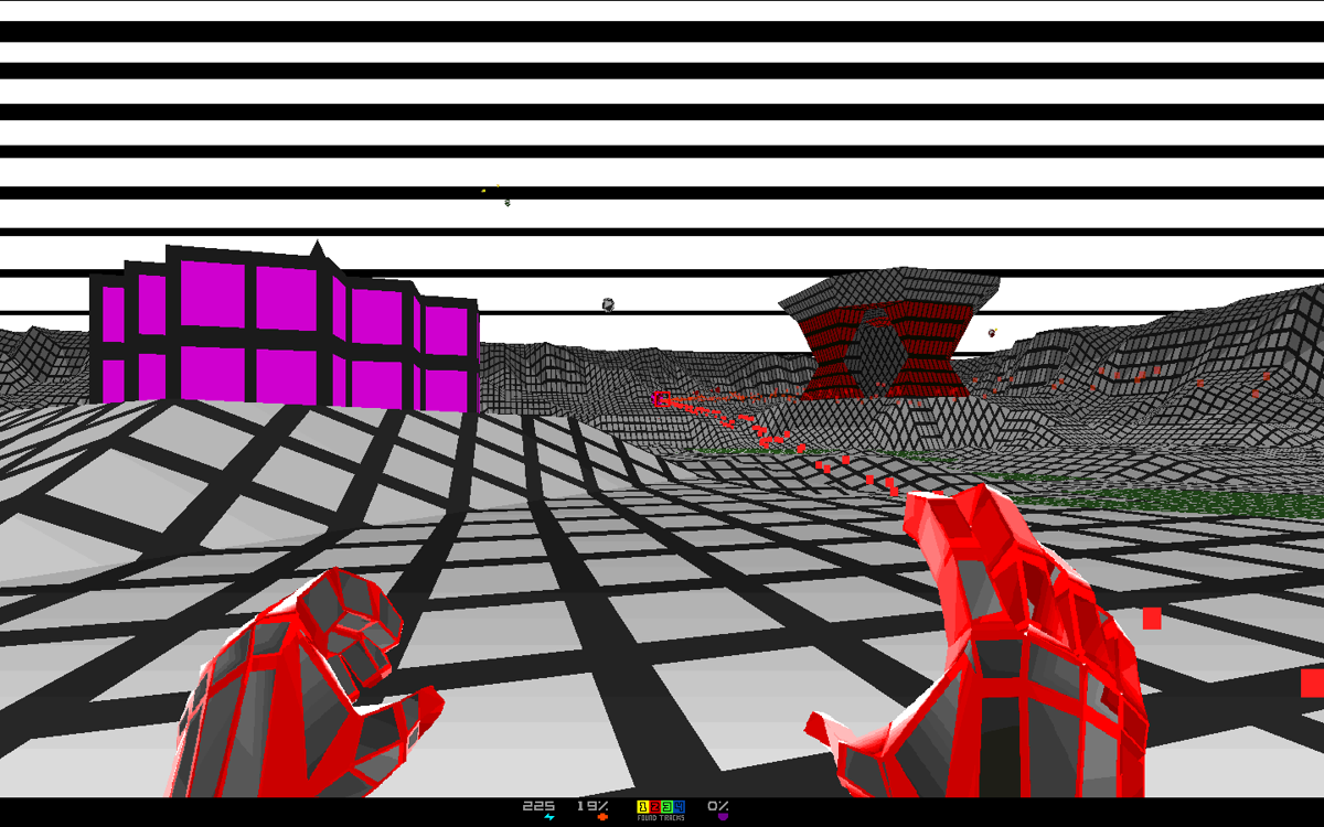 Delaweare (Windows) screenshot: Blasting the boss from a safe distance